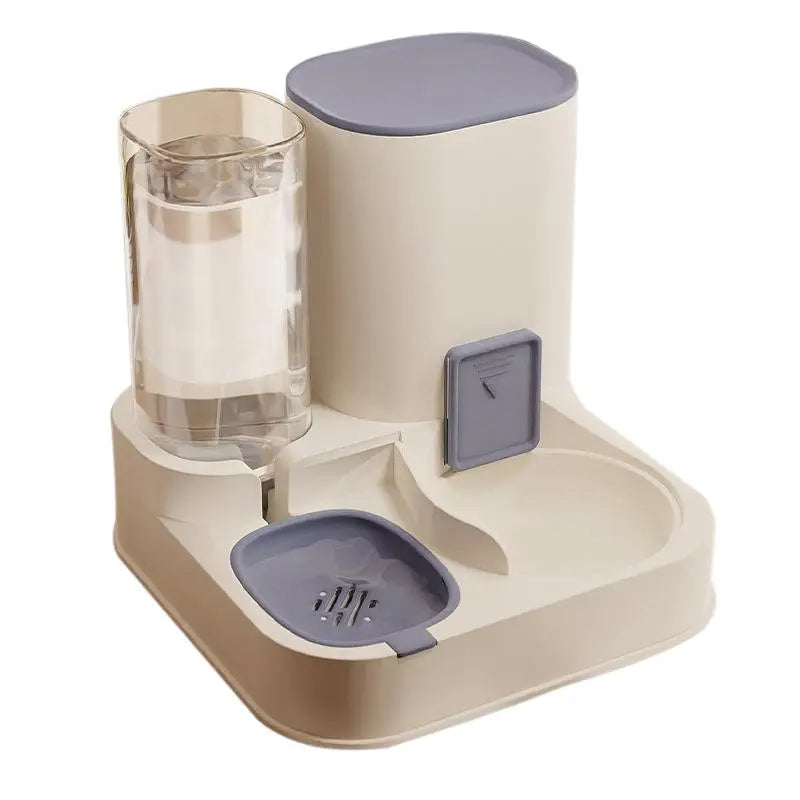 Automatic 2-in-1 Pet Food and Water Dispenser - Large Capacity Feeder for Dogs and Cats - Ideal Holiday Gift for Pet Owners