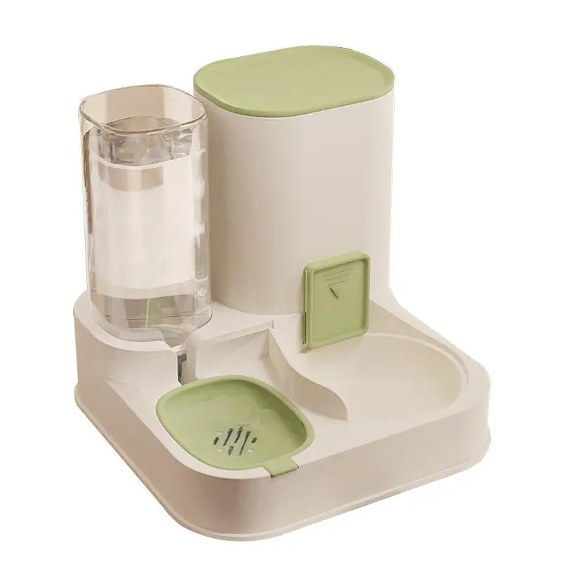 Automatic 2-in-1 Pet Food and Water Dispenser - Large Capacity Feeder for Dogs and Cats - Ideal Holiday Gift for Pet Owners